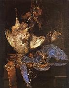 Aelst, Willem van Still Life with Hunting Equipment oil